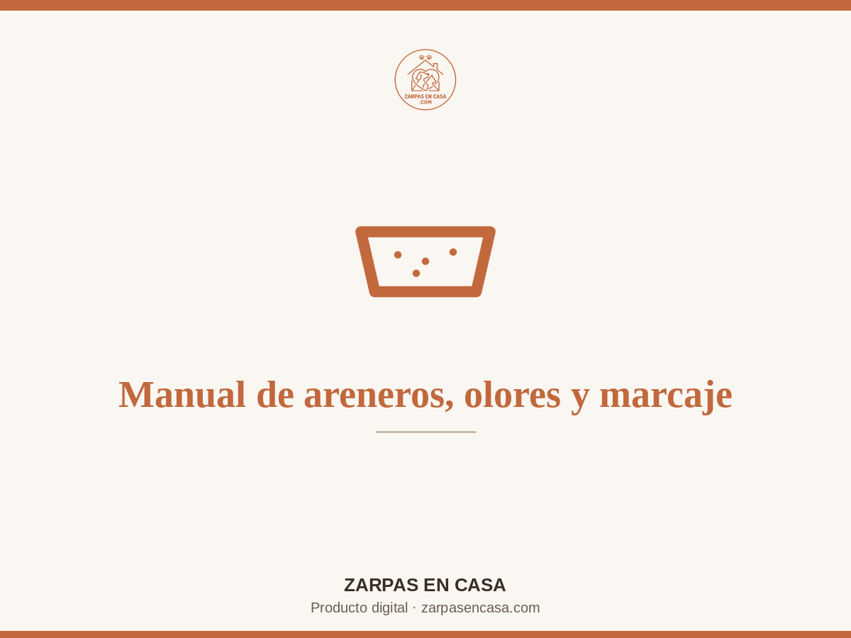 Manual de Areneros, Olores y Marcaje